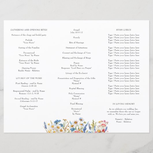 Wildblume (Rückseite)