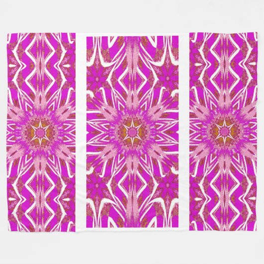 Wildblume 12 fleecedecke (Vorderseite (Horizontal))