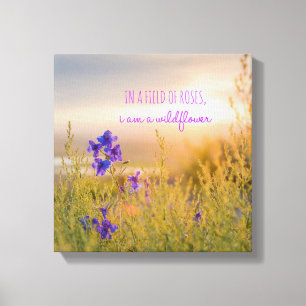 Wildblume 12" x 12", 1,5", Einzeldruck Leinwanddruck