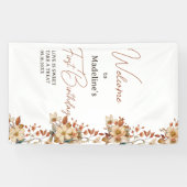 Wildblume 1. Geburtstagskarte Banner (Horizontal)