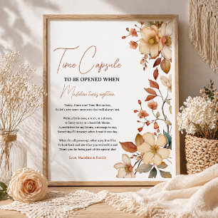 Wildblume 1. Geburtstagskarte Poster