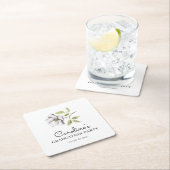 Wildblume 2022 Abschluss Rechteckiger Pappuntersetzer (Vor Ort)