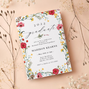 Wildblume 2023 Abschluss Einladung