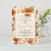 Wildblume 2024 Abschluss Einladung (Stehend Vorderseite)