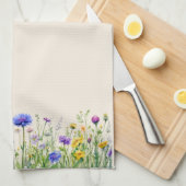 Wildblume 3 Küchentücher (Viertel Falte)