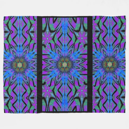 WILDBLUME 4 FLEECEDECKE (Vorderseite (Horizontal))