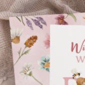 Wildblume 4. Geburtstag Party Einladung