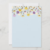 Wildblume 50. Hochzeitstag Einladung (Rückseite)