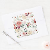 Wildblume 7. quadratischer aufkleber (Umschlag)