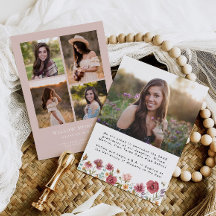 Wildblume Abschluss Ankündigung Girl 5 Fotos