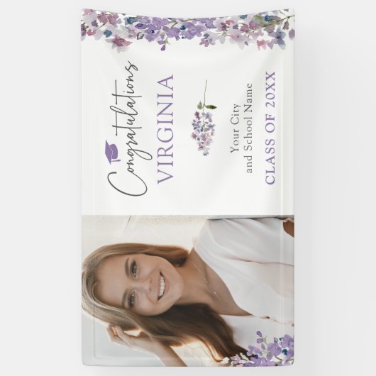 Wildblume Abschluss Banner (Vertikal)