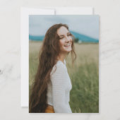 Wildblume Abschluss Einladung Ankündigung (Rückseite)