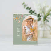 Wildblume Abschluss Foto Ankündigung (Stehend Vorderseite)