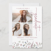 Wildblume Abschluss Foto Ankündigung (Vorderseite)