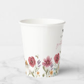 Wildblume Abschluss Paper Cup Floral Boho Pappbecher (Rechts)
