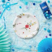 Wildblume Abschluss Papierplatte Pappteller (Party)