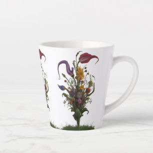 Wildblume Abstrakte Blüte - Kleine Latte Tasse