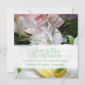 Wildblume Abstrakte Einladung (Vorderseite)