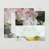 Wildblume Abstrakte Einladung (Vorne/Hinten)