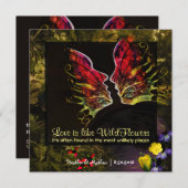 Wildblume Abstrakte Lebenskraft Einladung (Vorne/Hinten)