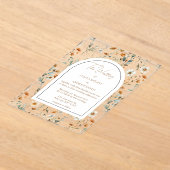 Wildblume Acryleinladungen (Ablage )