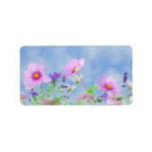 Wildblume Adressaufkleber (Vorne)