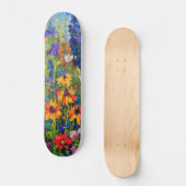 Wildblume Akryllackierung Skateboard (Vorderseite)