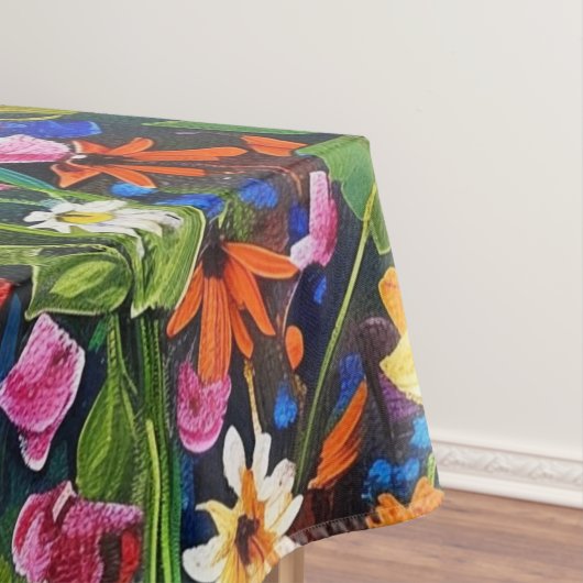 Wildblume Akryllackierung Tischdecke (Beispiel)