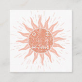 Wildblume Alchemy Biz Card Quadratische Visitenkarte (Vorderseite)