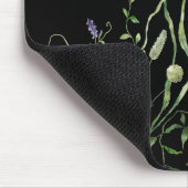 Wildblume an der schwarzen Grenze Mousepad (Ecke)