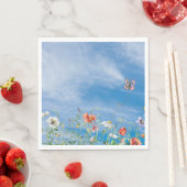 Wildblume an der Sommergrenze Serviette (Beispiel)