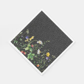 Wildblume an Schweizer Punkten Serviette (Ecke)