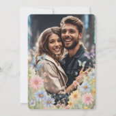 Wildblume Ankündigung Datum freihalten zweiseitig (Rückseite)