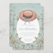 Wildblume Anne von Green Gables zum Geburtstag Einladung (Vorne/Hinten)