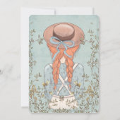 Wildblume Anne von Green Gables zum Geburtstag Einladung (Rückseite)