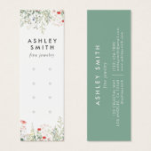 Wildblume-Anzeige-Karte mit mehreren Ohren (Vorne & Hinten)