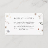 Wildblume-Anzeigedusche Begleitkarte (Vorderseite)