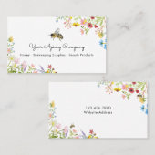 Wildblume Apiary Visitenkarte (Vorne/Hinten)