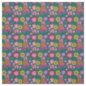 Wildblume Aquamarines Blumenmuster Stoff (Muster)