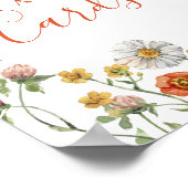 Wildblume Aquarell Blumengeschenke Schilder (Ecke)