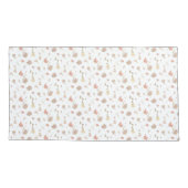 Wildblume Aquarell botanisches Design King size Kissenbezug (Rückseite)