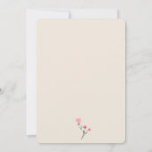 Wildblume Aquarell Floral Boho Chic Einladung (Rückseite)