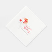 Wildblume Aquarell Standard Luncheon Napkin Serviette (Ecke)