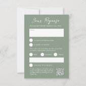 Wildblume Aquarell UAWG Hochzeit RSVP Karte (Rückseite)