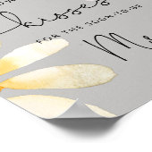 Wildblume Aquarellblume wie viele Küsse Poster (Ecke)