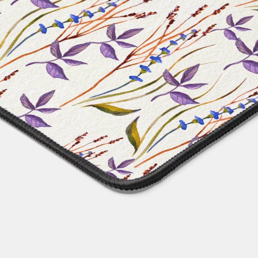 Wildblume Aquarelldruck Schreibtischunterlage (Ecke)