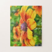 Wildblume Aquarellfarben Art Puzzle (Vertikal)