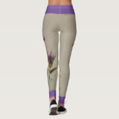 Wildblume Aquarellfarben Leggings (Rückseite)