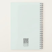 Wildblume Aquarellschrift Personalisiert Notizblock (Rückseite)