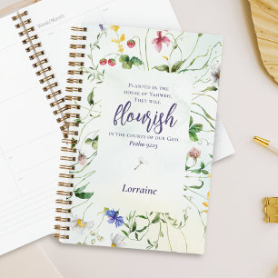 Wildblume Aquarellschrift Personalisiert Planer